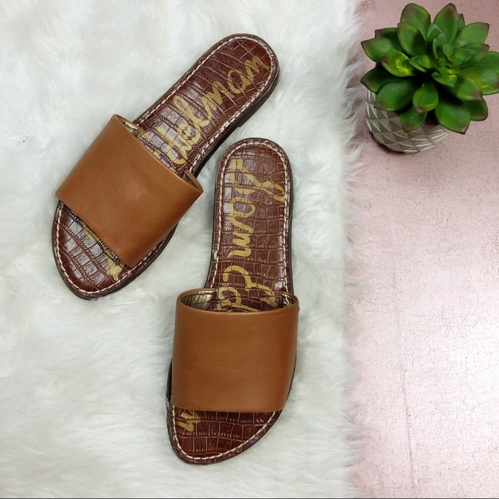 Sam Edelman Tan Slide Sandals